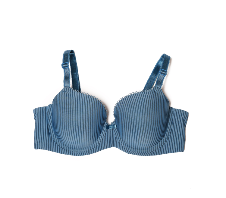 734e7afa-ba3a-11f0-8f05-e6e5c902dad6 חזיה מדוגמת כחול - DALIA YOU – תמונה 1